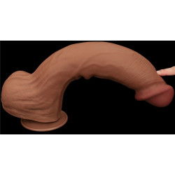 LoveToy SlidingSkin Gode Sliding Skin 27 x 6.5cm Marron